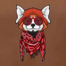 Červená panda hipster