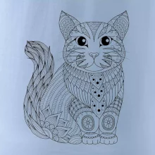 Mačka sediaca mandala Mačka sediaca mandala