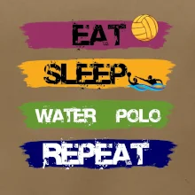 Eat sleep watter polo farebné