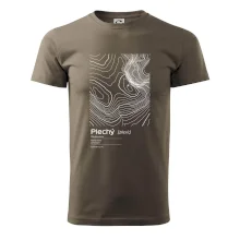 Plechý - vrstevnice v obdĺžniku