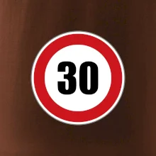 Dopravná značka - obmedzenie rýchlosti 30