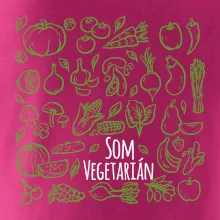 Som vegetarián - zelenina vo štvorci