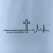Jesus Saved My Life kríž ekg Jesus Saved My Life kríž ekg