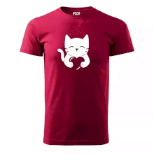 Mačka drží srdce Mačka drží srdce