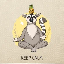Yoga - keep calm kreslený