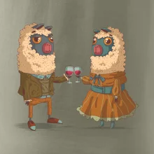 Alpaky s vínom pár