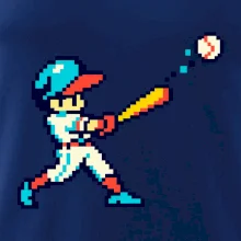 Baseballový hráč pixel art