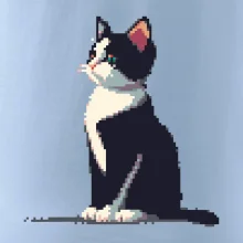 Mourovatá mačka pixel