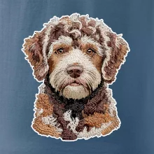 Lagotto romagnolo vyšívaná hlava na prsníku