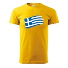 Grécko vlajka - štetkou