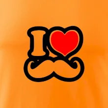 i love mustache - obrys i love mustache - obrys
