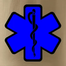 Rescue - Hviezda na prsníku + nápis na chrbte Rescue - Hviezda na prsníku + nápis na chrbte