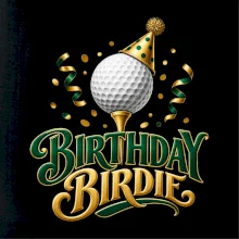 Narozeninové birdie s golfovým míčkem