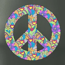 Peace symbol mandela