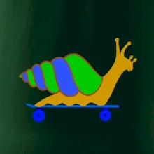 Šnek na skateboardu (Moňas)