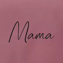 Nápis písací na prsiach - mama