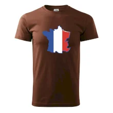 Francúzska vlajka mapa obrys