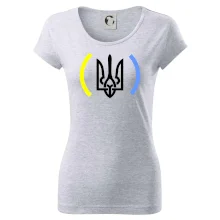 Ukrajina trojzubec s farbami Ukrajina trojzubec s farbami