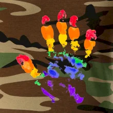 LGBT hand print