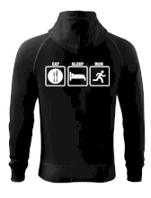 Eat sleep run štvorce