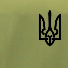 Ukrajina trojzubec prsník