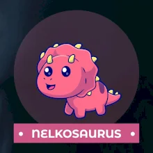 Dinosaurie mená - růžový dinosaurus Dinosaurie mená - růžový dinosaurus