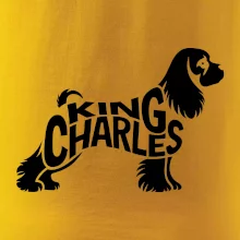 Kavalier king Charles španiel nápis v tele