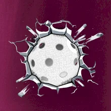 Florbal lopta v triku