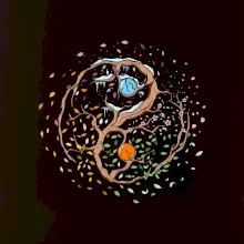 Yin & Yang strom - zima, leto