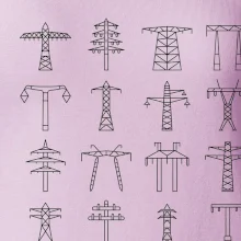 Typy stožiarov vysokého napätia