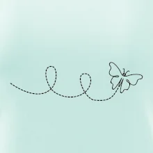 Dráha letu motýľa - slučka