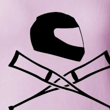 Cestná helma / barle