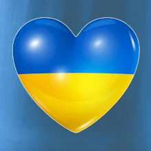 Ukrajina srdce vlajka
