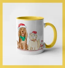 Veselé vianoce - pes, škrečok a mačka