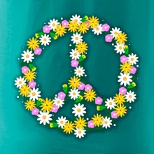 Peace symbol margaréty