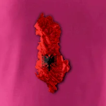 Mapa Albánsko reliéf hôr