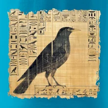 Egyptské hieroglyfy vták