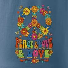 Peace and love - na výšku s květy