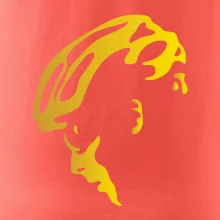 Hlava cyklista zlatá Hlava cyklista zlatá