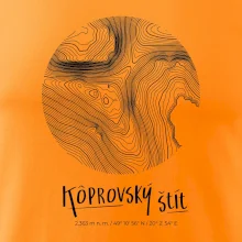 Kôprovský štít - vrstevnice v kruhu