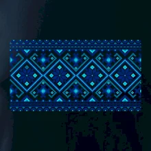 Ukrajinský vzor - modrý Ukrajinský vzor - modrý