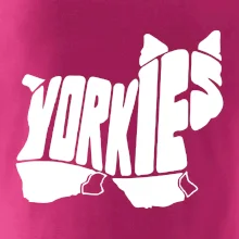 Yorkšírský teriér - Yorkie - Nápis v tele Yorkšírský teriér - Yorkie - Nápis v tele