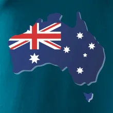 Austrália - vlajka mapa