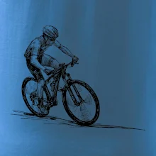 MTB kreslený cyklista