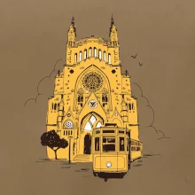 Mallorca - katedrála a električka