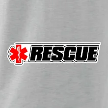 Záchranár rescue kríž červený