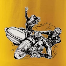 Motorka so sajdkárou Motorka so sajdkárou