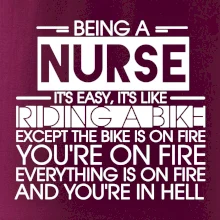 Being a nurse - bike
