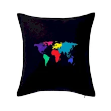 Svetové kontinenty bez názvov - farebné