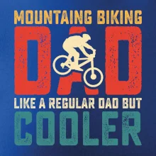 Mountain biking dad like a regular dad